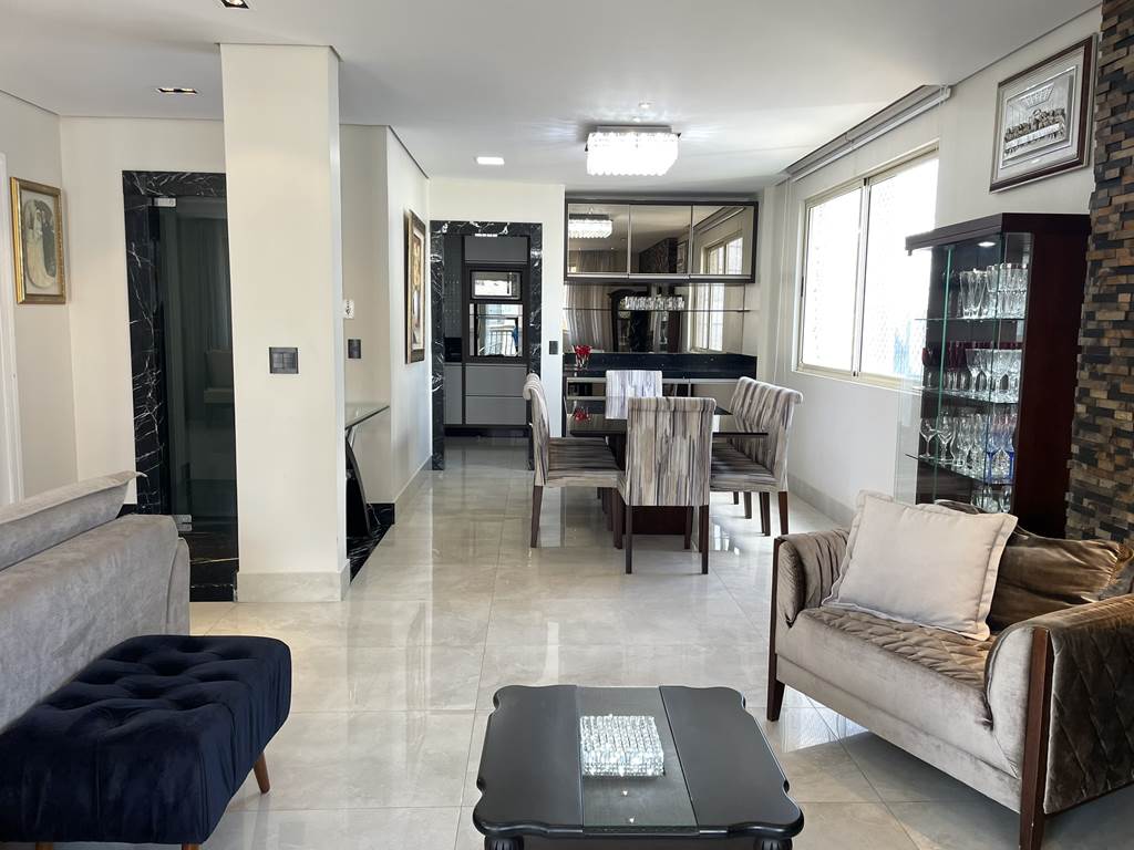 Detalhes da sala de estar - apartamento Batel